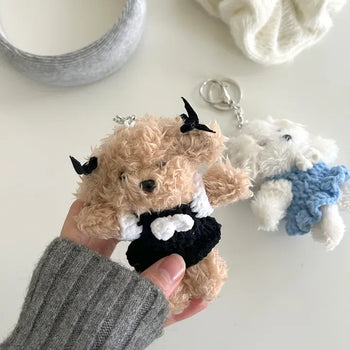 Date look puppy doll bag keyring key holder bag charm