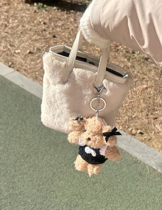 Date look puppy doll bag keyring key holder bag charm