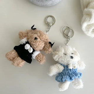 Date look puppy doll bag keyring key holder bag charm