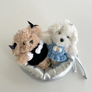 Date look puppy doll bag keyring key holder bag charm