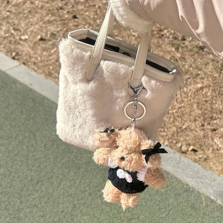 Date look puppy doll bag keyring key holder bag charm