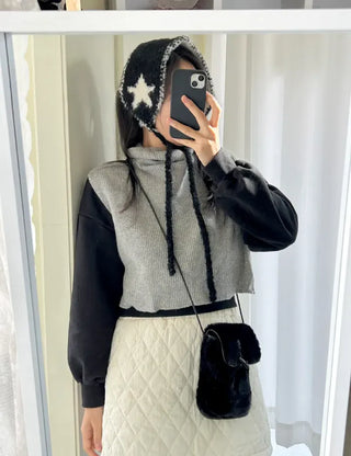 Star Knit Earmuffs Warm Unisex