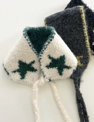 Star Knit Earmuffs Warm Unisex
