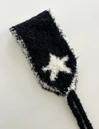 Star Knit Earmuffs Warm Unisex