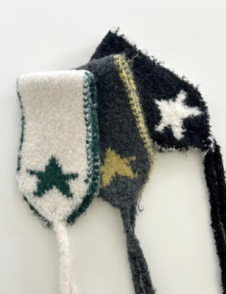 Star Knit Earmuffs Warm Unisex