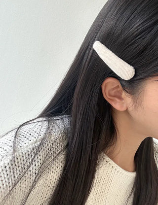 1+1 Set Corduroy Hair Pin Snap Pin Side Hair Pin