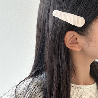 1+1 Set Corduroy Hair Pin Snap Pin Side Hair Pin