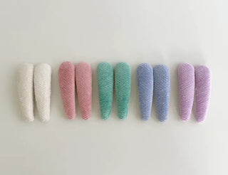 1+1 Set Corduroy Hair Pin Snap Pin Side Hair Pin