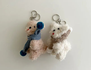 Scarf puppy doll keyring key holder bag charm key ring