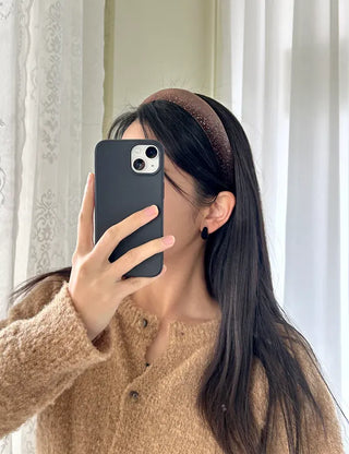 Glitter piece ribbon hair tie headband velvet scrunchie