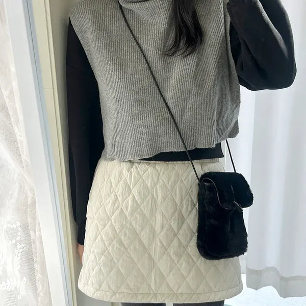 Cashmere Wool Turtleneck Vest Knit Shawl Vest