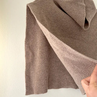 Cashmere Wool Turtleneck Vest Knit Shawl Vest