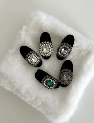 Piece Jewel Hairpins, Velvet Side Hair, Mini Petite Pearl