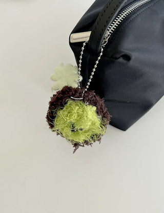 Handmade Dujjonku Keyring Knitted Doll Four-Leaf Clover Keyholder