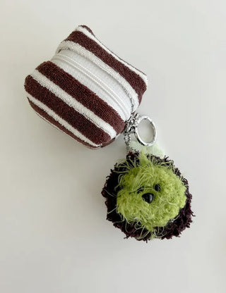 Handmade Dujjonku Keyring Knitted Doll Four-Leaf Clover Keyholder