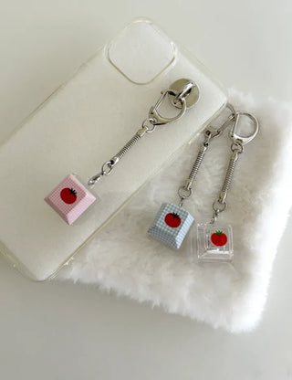 LED Single Keycap Keyring Printed Transparent Keyboard Keyholder