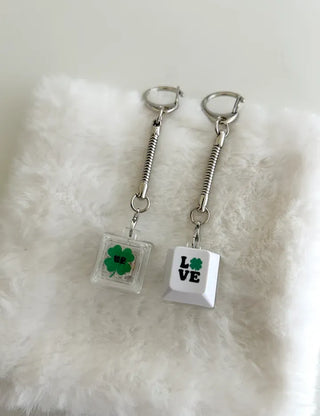 LED Single Keycap Keyring Printed Transparent Keyboard Keyholder