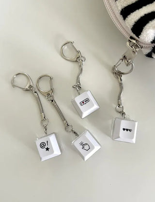 LED Single Keycap Keyring Printed Transparent Keyboard Keyholder