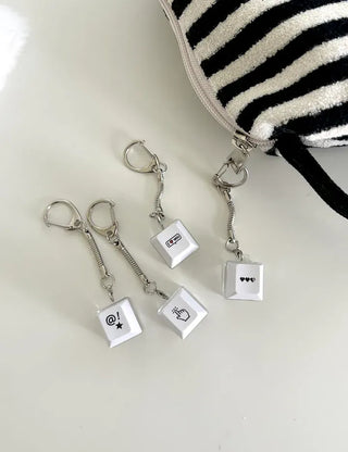 LED Single Keycap Keyring Printed Transparent Keyboard Keyholder