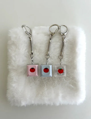LED Single Keycap Keyring Printed Transparent Keyboard Keyholder