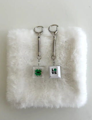 LED Single Keycap Keyring Printed Transparent Keyboard Keyholder