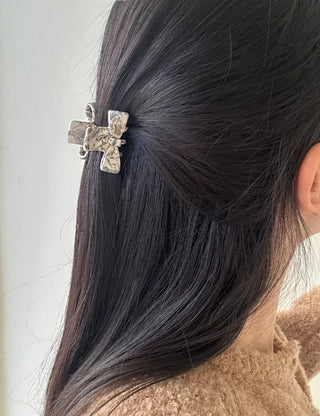 High-quality marble hairpin, ribbon pin, mini half-updo clip