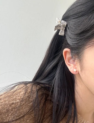 High-quality marble hairpin, ribbon pin, mini half-updo clip