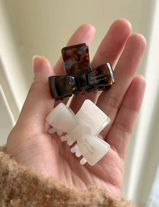 High-quality marble hairpin, ribbon pin, mini half-updo clip