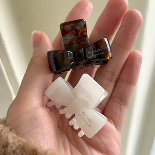 High-quality marble hairpin, ribbon pin, mini half-updo clip
