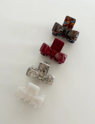 High-quality marble hairpin, ribbon pin, mini half-updo clip