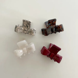 High-quality marble hairpin, ribbon pin, mini half-updo clip