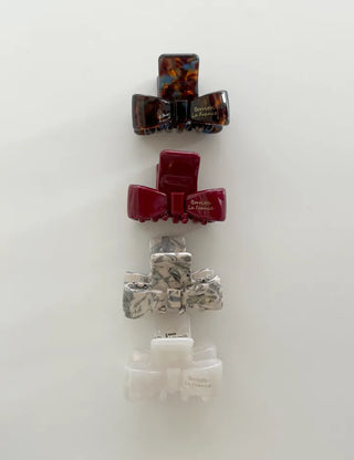 High-quality marble hairpin, ribbon pin, mini half-updo clip