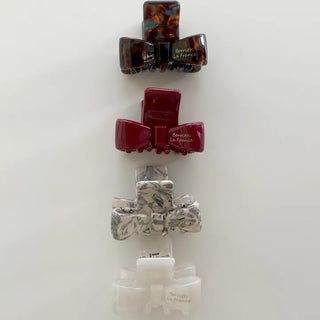 High-quality marble hairpin, ribbon pin, mini half-updo clip