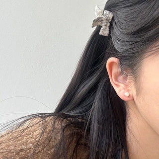 High-quality marble hairpin, ribbon pin, mini half-updo clip
