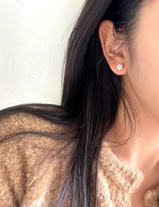 5 Pairs Earring Set: Butterfly, Star, Flower, Titanium Mini, Merry Shop