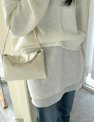 Layered Skirt Double Chiffon See-through A-line Skirt
