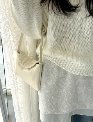 Layered Skirt Double Chiffon See-through A-line Skirt