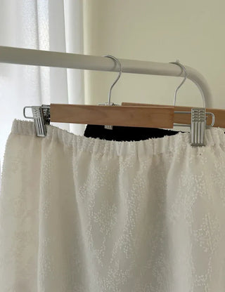 Layered Skirt Double Chiffon See-through A-line Skirt