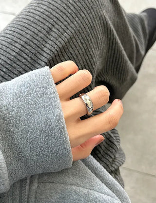 Surgical Fashion Ring Cubic Star Bold Ring
