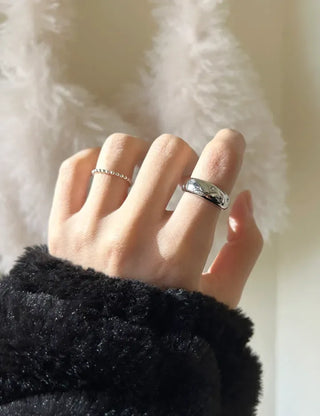 Surgical Fashion Ring Cubic Star Bold Ring