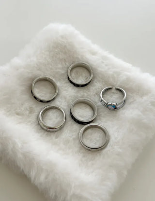 Surgical Fashion Ring Cubic Star Bold Ring