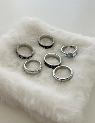 Surgical Fashion Ring Cubic Star Bold Ring