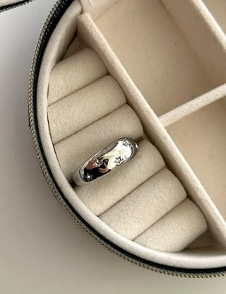 Surgical Fashion Ring Cubic Star Bold Ring