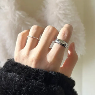 Surgical Fashion Ring Cubic Star Bold Ring