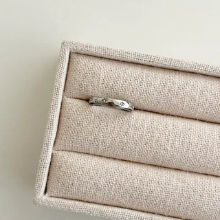 Surgical Steel Piece Fashion Ring Starlight Cubic Bold Daily