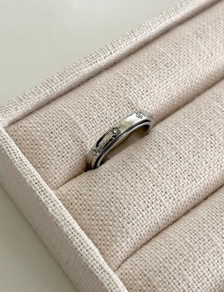 Surgical Steel Piece Fashion Ring Starlight Cubic Bold Daily