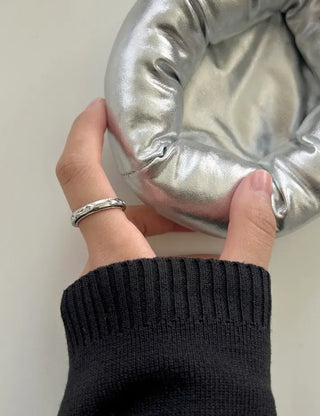 Surgical Steel Piece Fashion Ring Starlight Cubic Bold Daily