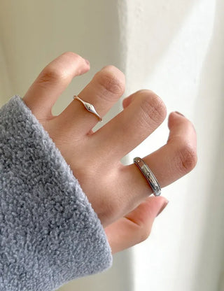 Surgical Steel Piece Fashion Ring Starlight Cubic Bold Daily