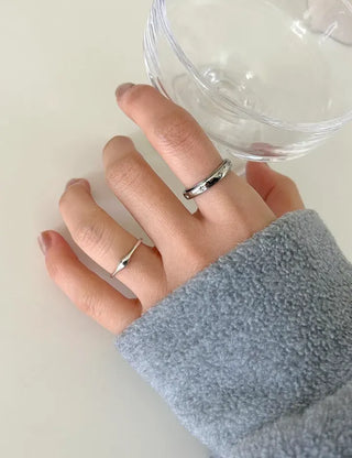 Surgical Steel Piece Fashion Ring Starlight Cubic Bold Daily