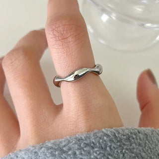 Surgical Steel Piece Fashion Ring Starlight Cubic Bold Daily